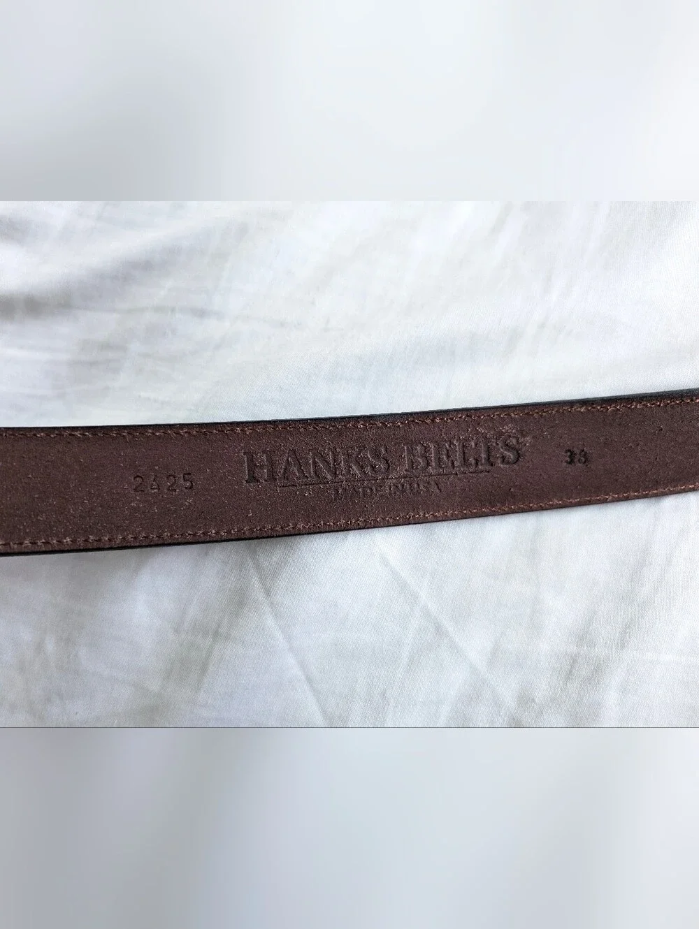 Men's Hanks Belts The Esquire Premium Dress Belt, Havana color, 1.25